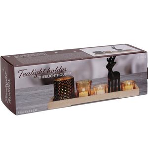 Набор подсвечников на подносе Markinch, 32*19 см, 6 предметов Koopman фото 2