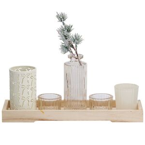 Набор подсвечников на подносе Lagundo, 6 предметов Koopman фото 1