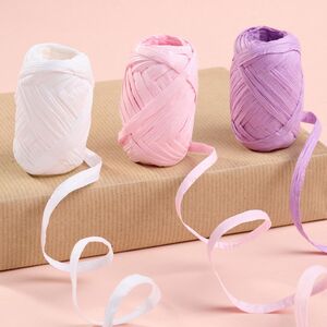 Набор лент для упаковки подарков Рафия - Лиловое Настроение 10 м, 3 шт