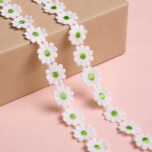 Декоративная лента Ромашка 200*5 см зеленая