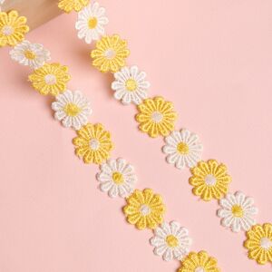 Декоративная лента Гербера 200*5 см желтая Koopman (Купман) фото 4