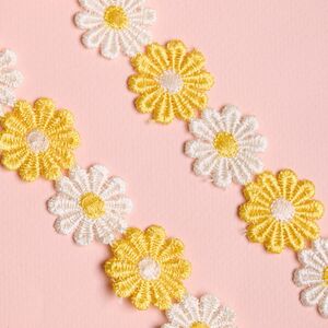 Декоративная лента Гербера 200*5 см желтая Koopman (Купман) фото 2