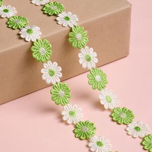 Декоративная лента Гербера 200*5 см зеленая