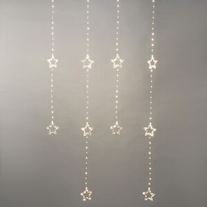 Светодиодная гирлянда бахрома Звездопад Estelar 2*2 м, 415 теплых белых LED ламп, контроллер, таймер, IP44 Koopman фото 2