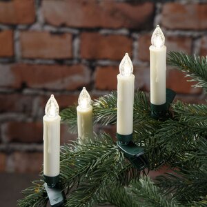 Свечи на елку Классик на пульте, 10 свечей на клипсах, 11 см, IP20 Koopman фото 1