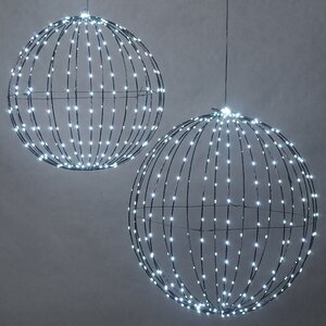 Светодиодный шар Bright Ball 40 см, 240 холодных белых LED ламп, таймер, IP44 Koopman фото 5