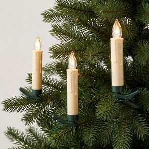 Свечи на елку Классик на пульте, 10 свечей на клипсах, 11 см, IP20