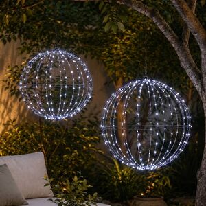Светодиодный шар Bright Ball, холодные белые LED лампы, таймер, IP44