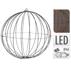 Светящийся шар Bright Ball 60 см, 400 экстра теплых белых LED ламп, таймер, IP44 Koopman фото 8