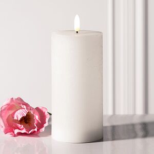 Набор светодиодных восковых свечей Рустик 10-15 см белый, мерцающее пламя, 3 шт, на батарейках, таймер Koopman (Купман) фото 5