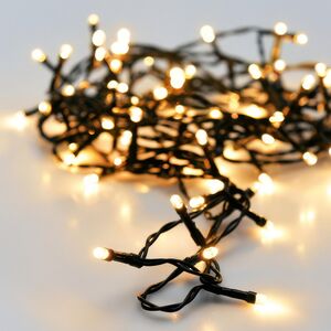Светодиодная гирлянда Koopman Comfort 36 м, 480 теплых белых LED ламп, зеленый ПВХ, контроллер, таймер, IP44