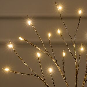 Светящееся дерево Сказочная Липа 40 см, 32 теплые белые мини LED лампы, на батарейках Koopman фото 6