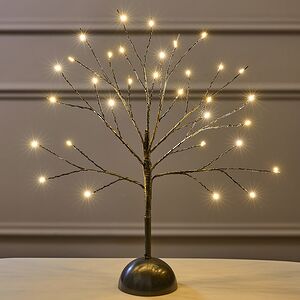 Светящееся дерево Сказочная Липа 40 см, 32 теплые белые мини LED лампы, на батарейках Koopman фото 4