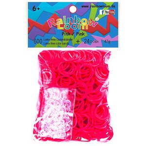 Резиночки для плетения, цвет: розовый