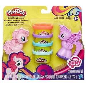 Набор для лепки Твайлайт Спаркл и Пинки Пай: Знаки Отличия с пластилином Play-Doh Hasbro фото 2
