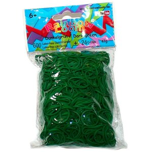 Резиночки для плетения, цвет: темно-зеленый