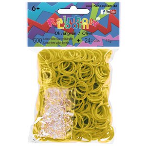 Резиночки для плетения, цвет: оливковый