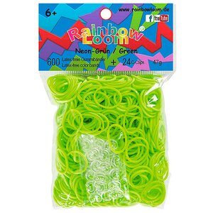 Резиночки для плетения, цвет: зеленый неоновый