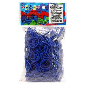 Резиночки для плетения гелевые, цвет: темно-синий