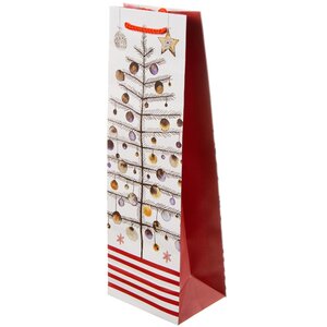 Пакет для бутылки Fairy Christmas - Новогодняя Ёлочка 36*12 см
