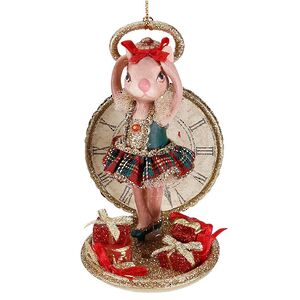 Елочная игрушка Мышка Балерина - Hollyshire Manor 11 см Goodwill фото 1