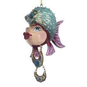 Елочная игрушка Рыбка Марвита - Crystal Sea 15 см, подвеска Goodwill фото 1
