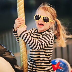 Детские солнцезащитные очки "Babiators Original Aviator. Привет", 0-2 лет, желтый Babiators (Бэбиаторс) фото 2
