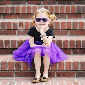 Детские солнцезащитные очки Babiators Original Aviator. Пилот, 3-5 лет, фиолетовый Babiators фото 2