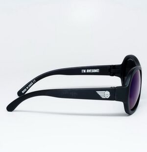 Детские солнцезащитные очки Babiators Polarized. Спецназ, 0-2 лет, черный, чехол Babiators (Бэбиаторс) фото 4