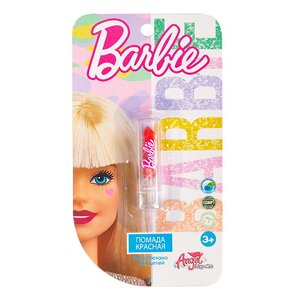Детская декоративная косметика - помада Barbie, красная Angel Like Me фото 4