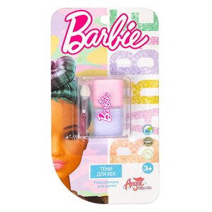 Детская декоративная косметика - тени для век Barbie, сиреневый и розовый Angel Like Me фото 4
