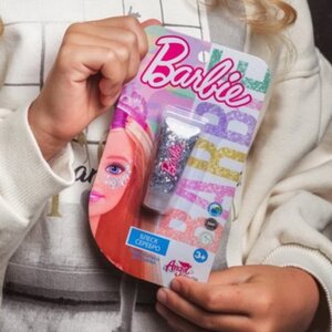 Детская декоративная косметика - блестки для лица Barbie Серебро Angel Like Me фото 2