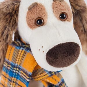Мягкая игрушка Собака Бартоломей в шарфе 27 см Budi Basa фото 2