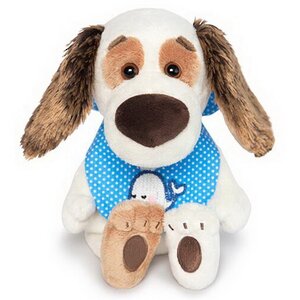 Мягкая игрушка Собака Барти Baby в слюнявчике 20 см