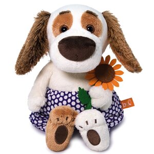 Мягкая игрушка Собака Барти Baby с подсолнухом 20 см