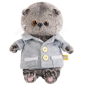 Мягкая игрушка Кот Басик Baby в сером пиджачке 20 см Budi Basa фото 1