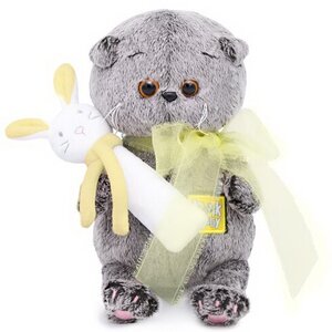 Мягкая игрушка Кот Басик Baby с погремушкой 20 см Budi Basa (Буди Баса) фото 1