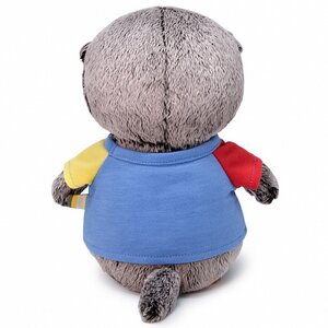 Мягкая игрушка Кот Басик Baby в футболке с машинкой 20 см Budi Basa фото 3