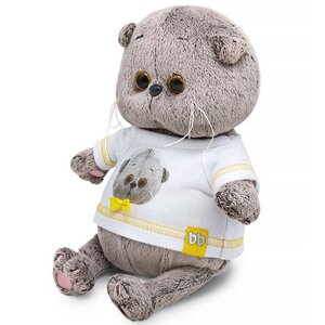 Мягкая игрушка Кот Басик Baby в футболке с автопортретом 20 см Budi Basa фото 2