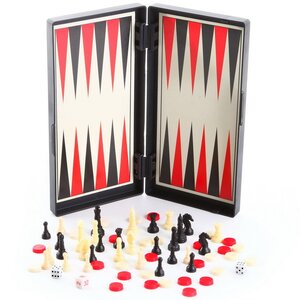 Магнитные игры Удачная партия 3 в 1: Шашки, Шахматы, Нарды Bondibon фото 3
