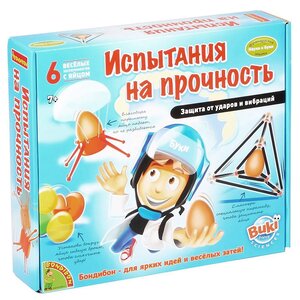 Набор для опытов Науки с Буки: Испытания на прочность + 6 экспериментов Bondibon фото 1