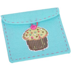 Набор для шитья и вышивки крестиком Досуг с Буки - Кошелек с пирожным Bondibon фото 2