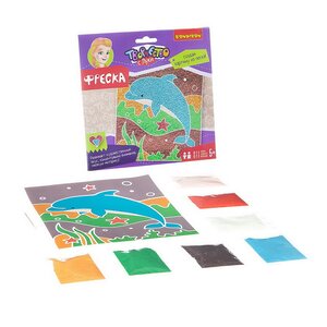 Фреска из песка Дельфин 22*22 см Bondibon (Бондибон) фото 2