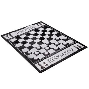 Напольная игра Классика 2 в 1: Шашки и Шахматы Bondibon фото 3