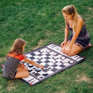 Напольная игра Классика 2 в 1: Шашки и Шахматы