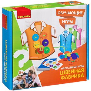 Настольная игра-шнуровка Швейная фабрика Bondibon фото 1