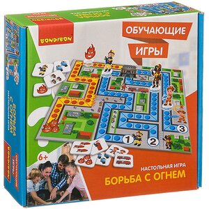 Настольная игра-ходилка Борьба с огнем Bondibon (Бондибон) фото 1