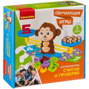 Развивающая игра Считай и Проверяй с обезьянкой Bondibon фото 2