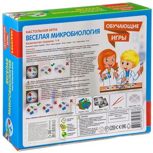 Обучающая настольная игра Веселая микробиология Bondibon фото 5