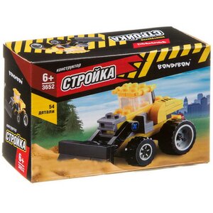 Конструктор Стройка - Бульдозер 54 детали Bondibon (Бондибон) фото 1
